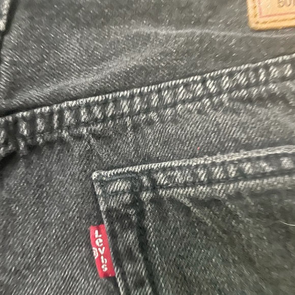 Levi’s 501 High Waisted Ripped/ Distressed Shorts - Picture 6 of 11